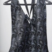 Lite Blue Paisly Half