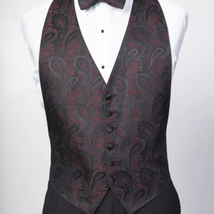 Red Paisly Half 1