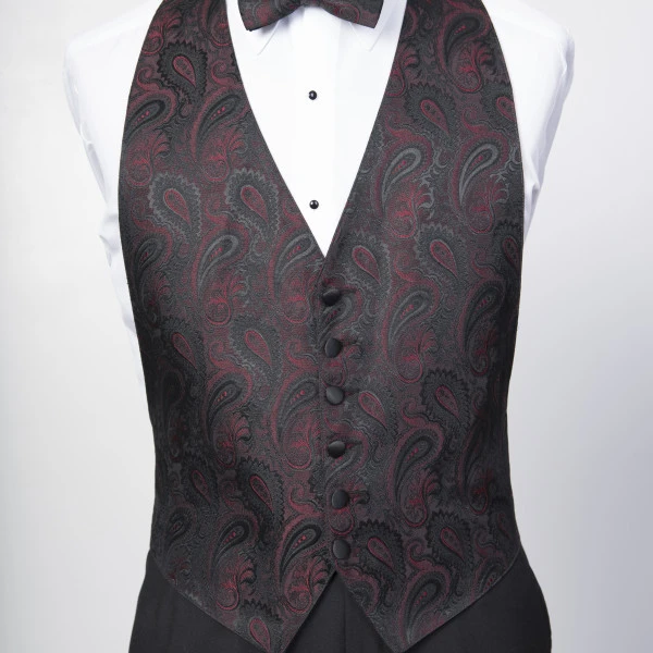 Red Paisly Half 1
